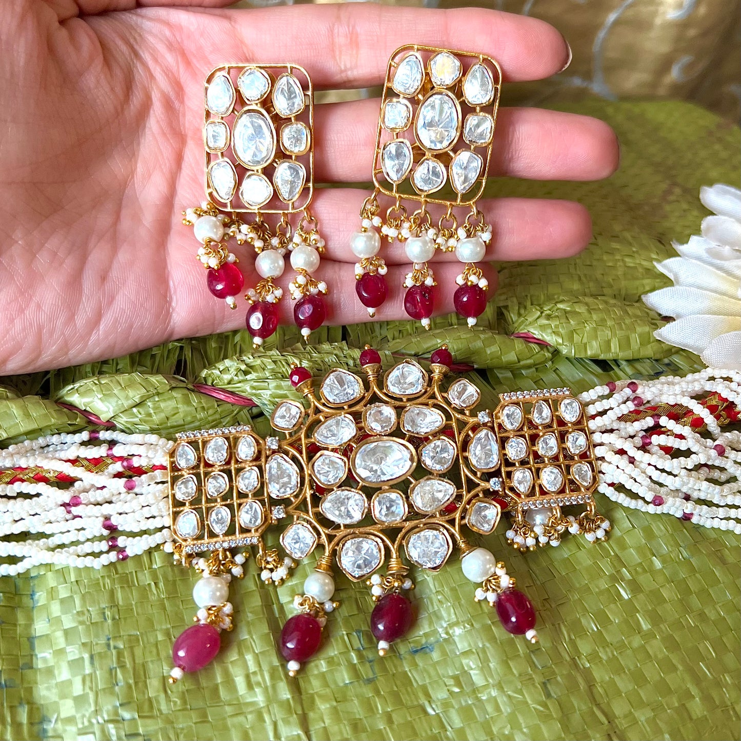 Priyanka Chopra Uncut Kundan Polki Set