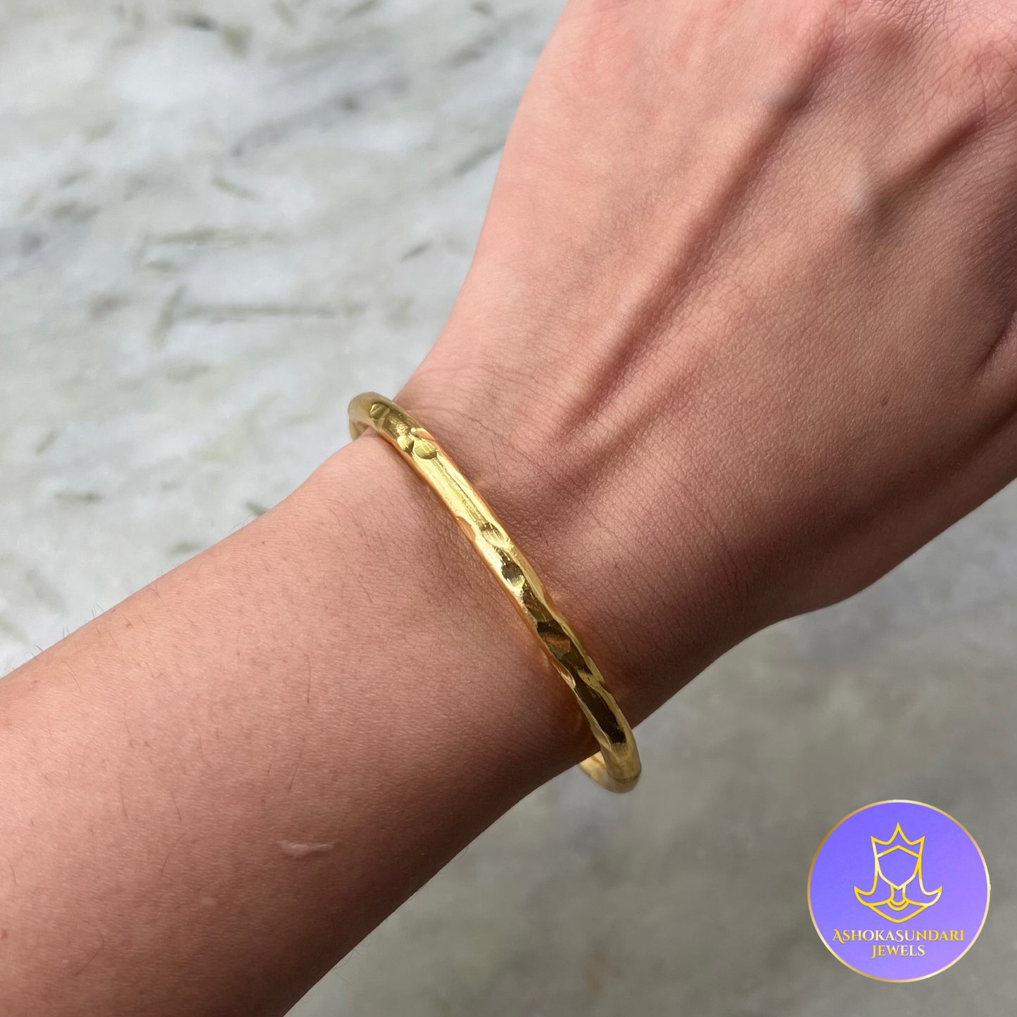Gold Kada Bangle