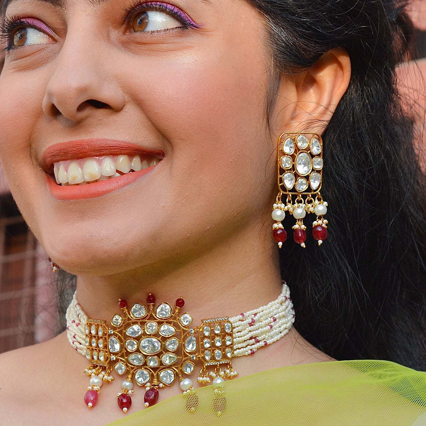 Priyanka Chopra Uncut Kundan Polki Set