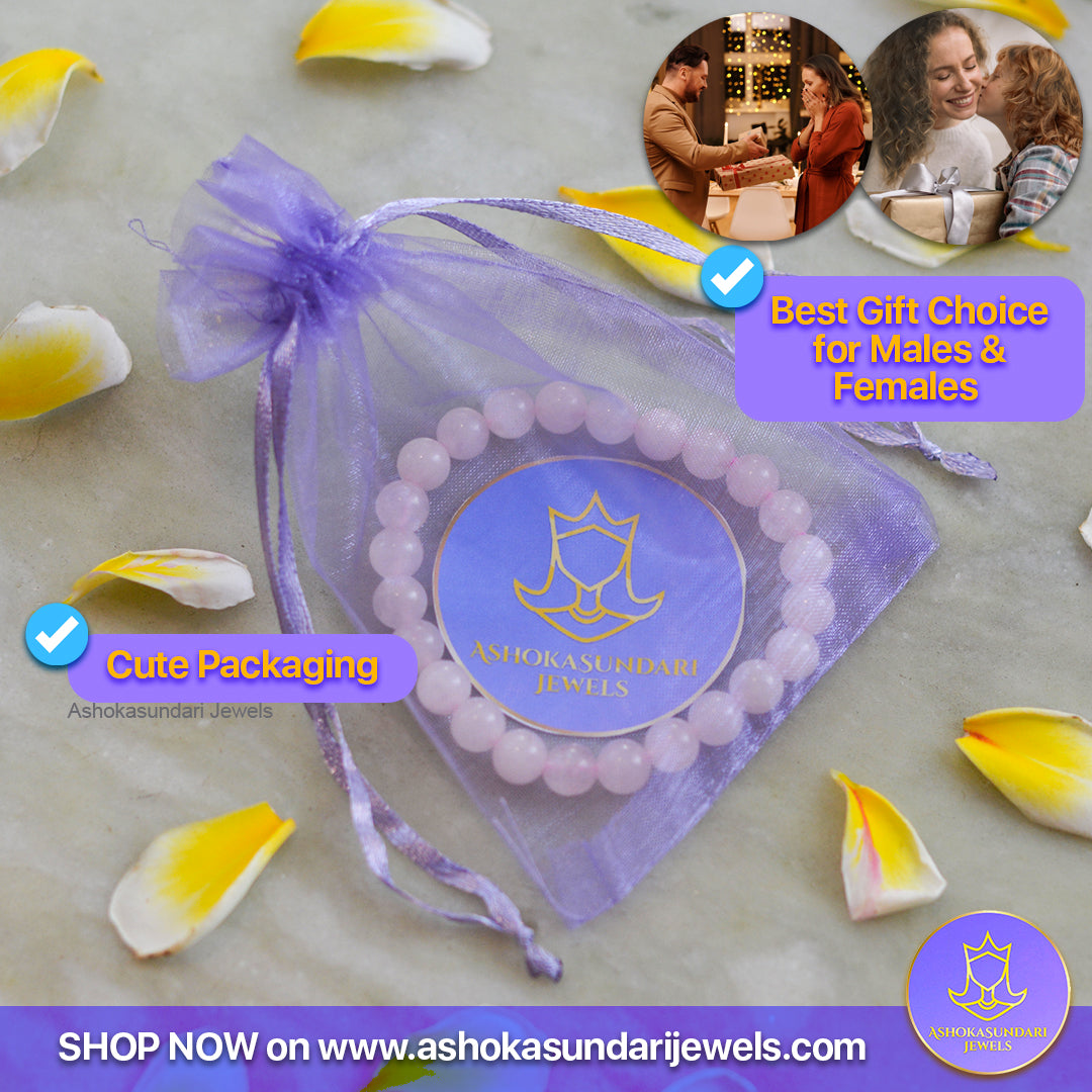 Rose Quartz Healing Crystal Bracelet