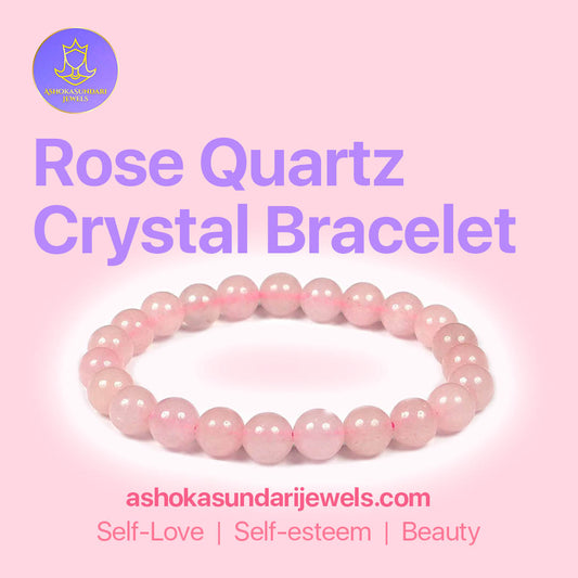 Rose Quartz Healing Crystal Bracelet