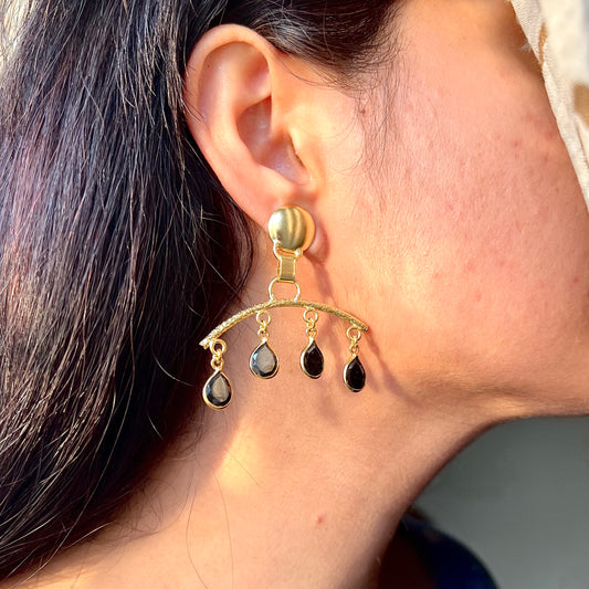 Chandelier Gold Plated Earrings