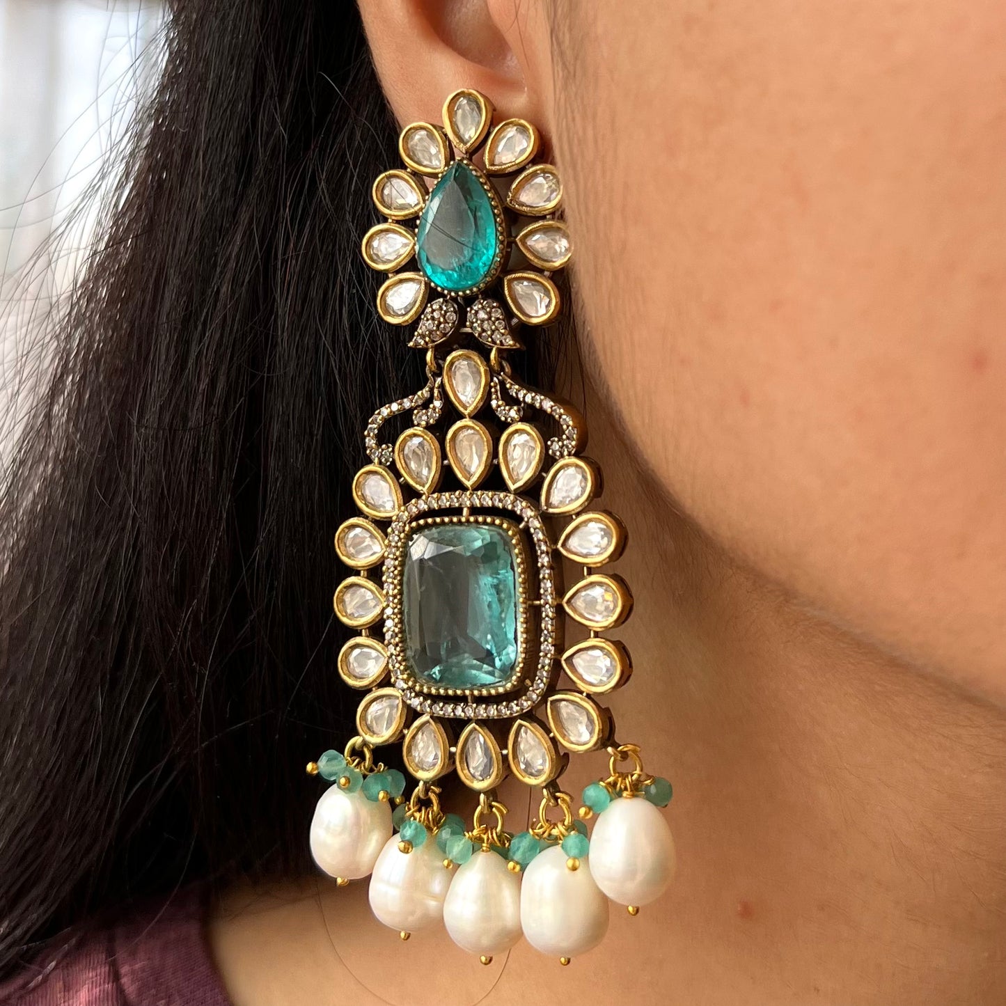 Queen of Ocean Pearl Statement Earrings