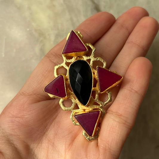 Menβs Gold Plated Blazer Brooch