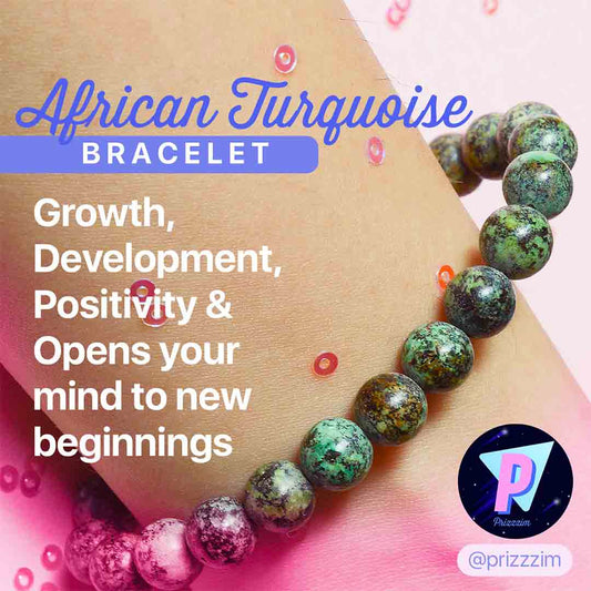 African Turquoise Crystal Bracelet