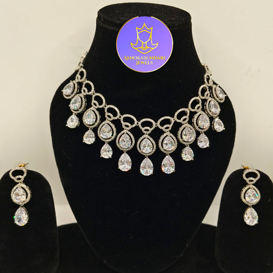 Raza Solitaire Diamond Drop Set