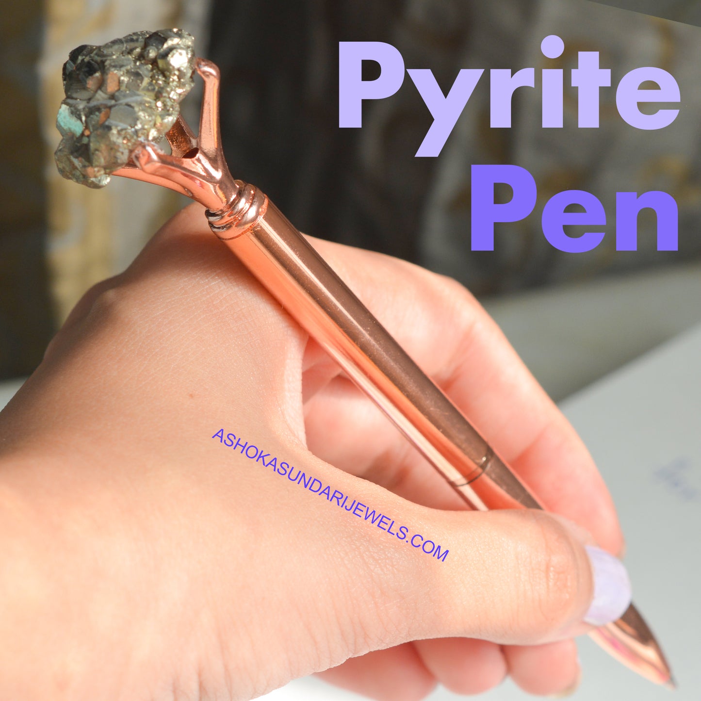 Pyrite Crystal Pen