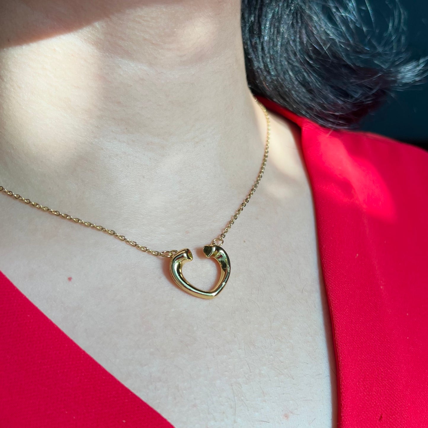 Heart Frame Minimal Pendant