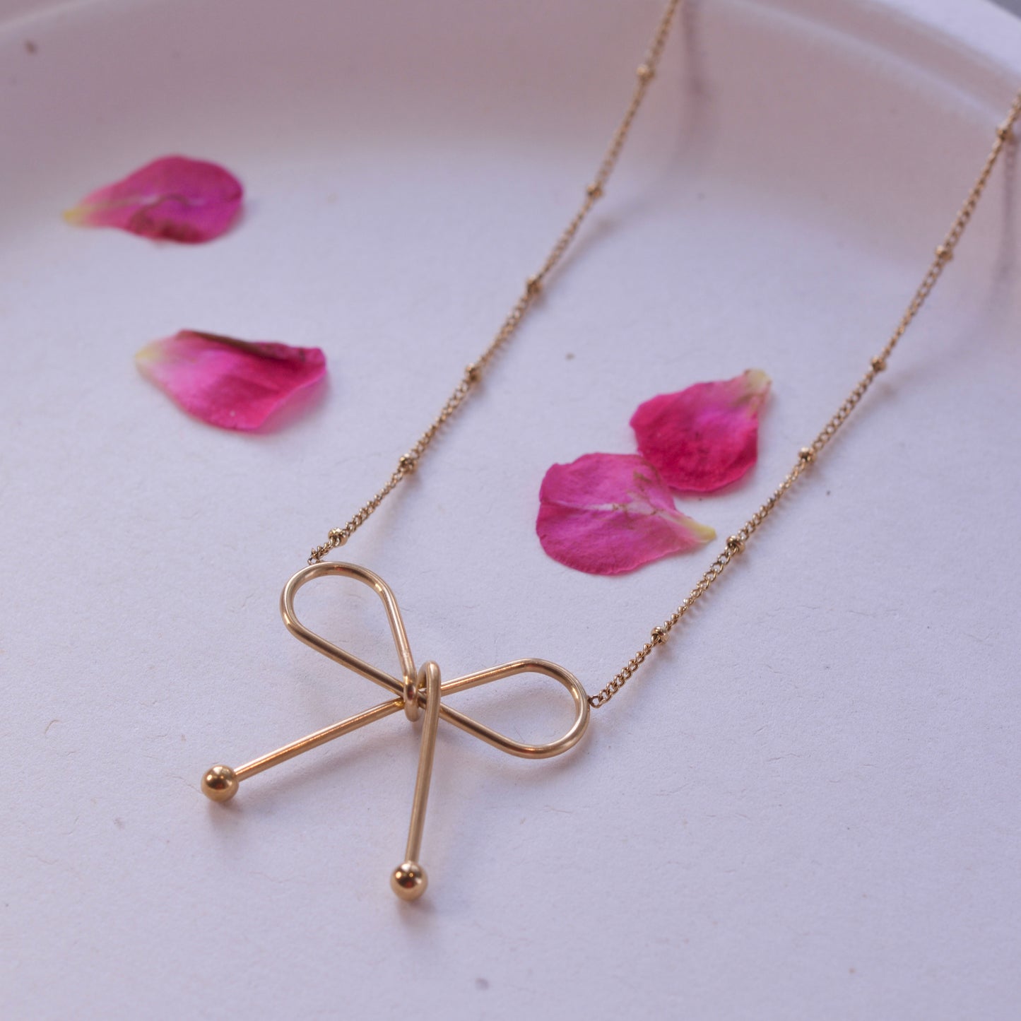 Gold Ribbon Pendant