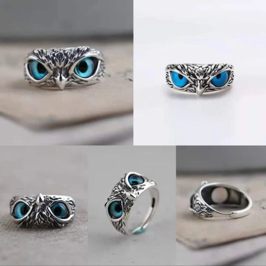 Owl Bird Eyes Ring