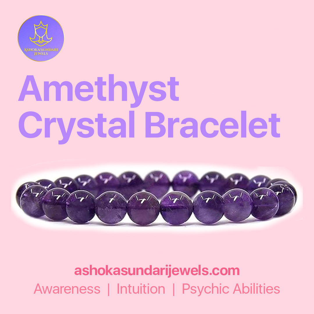 Natural Amethyst Crystal Healing Bracelet