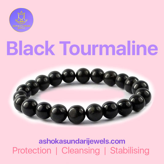 Black Tourmaline Crystal Bracelet