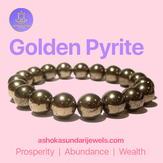 Golden Pyrite Crystal Bracelet