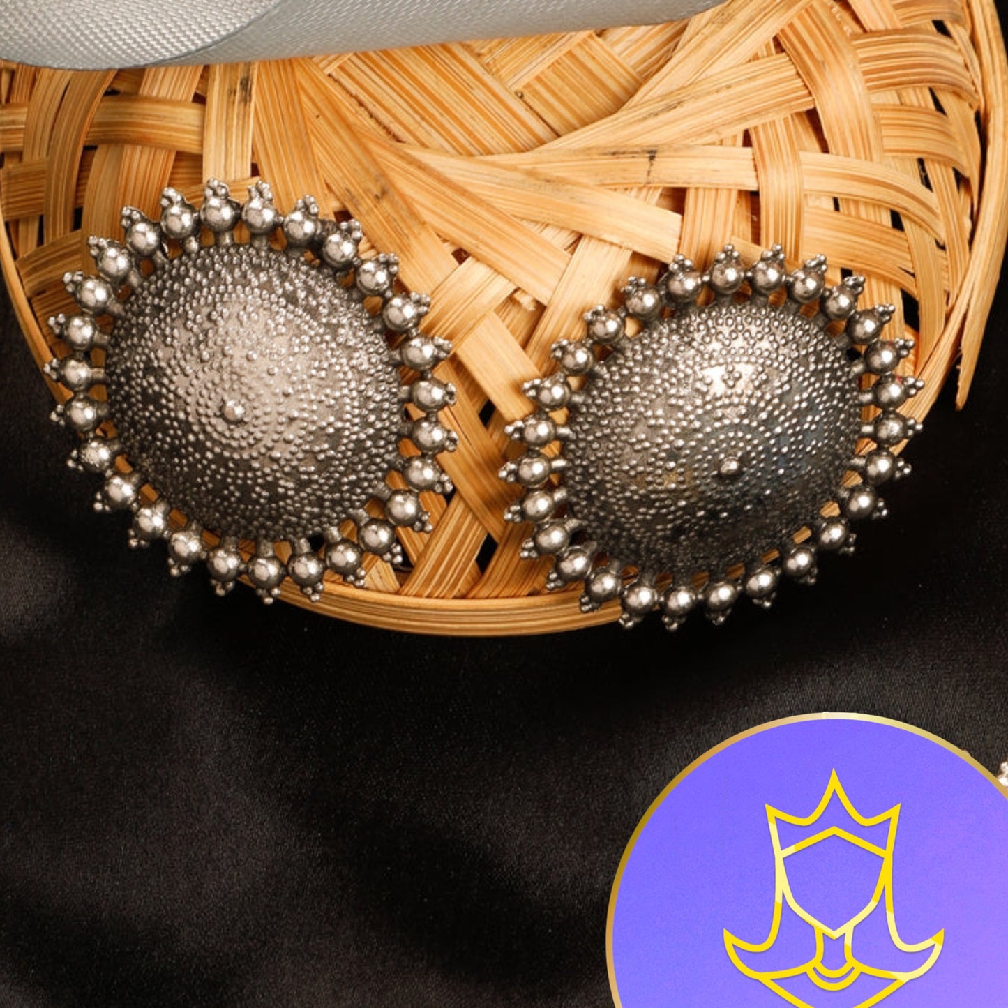 Oxidised Stud Earrings