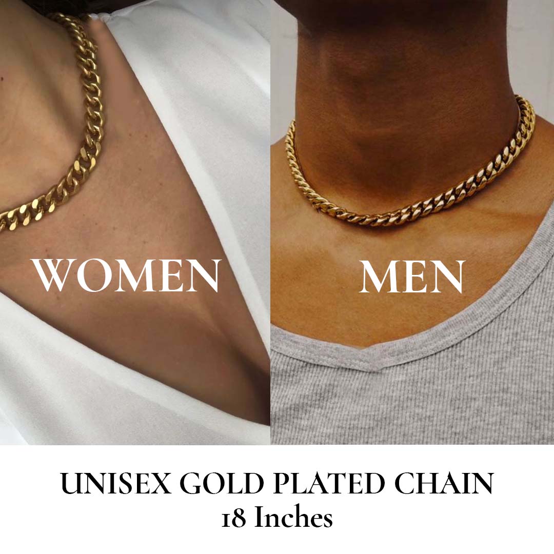Gold Chain for Women (18 Inch Long)