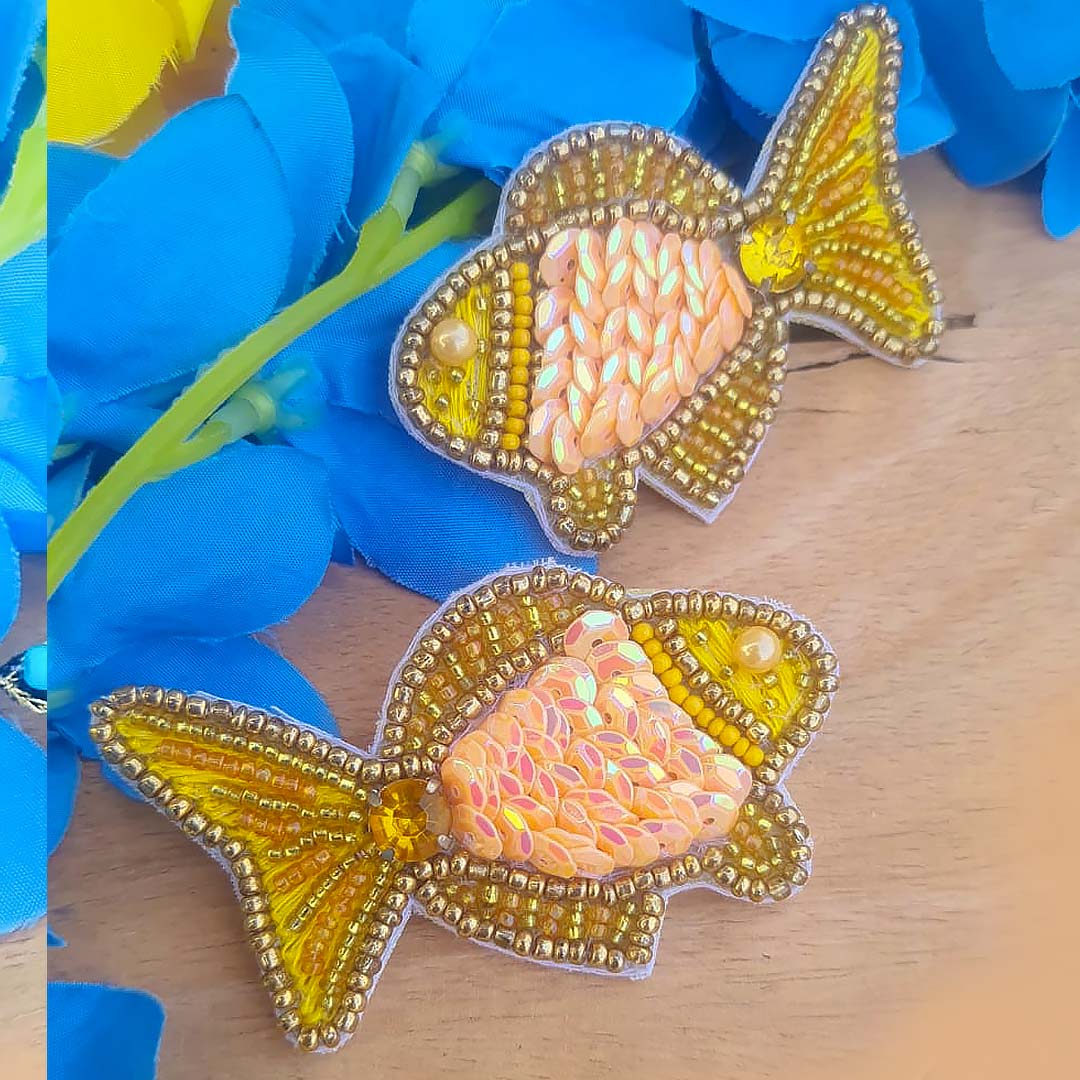 Fish Beaded Jewellery Earrings