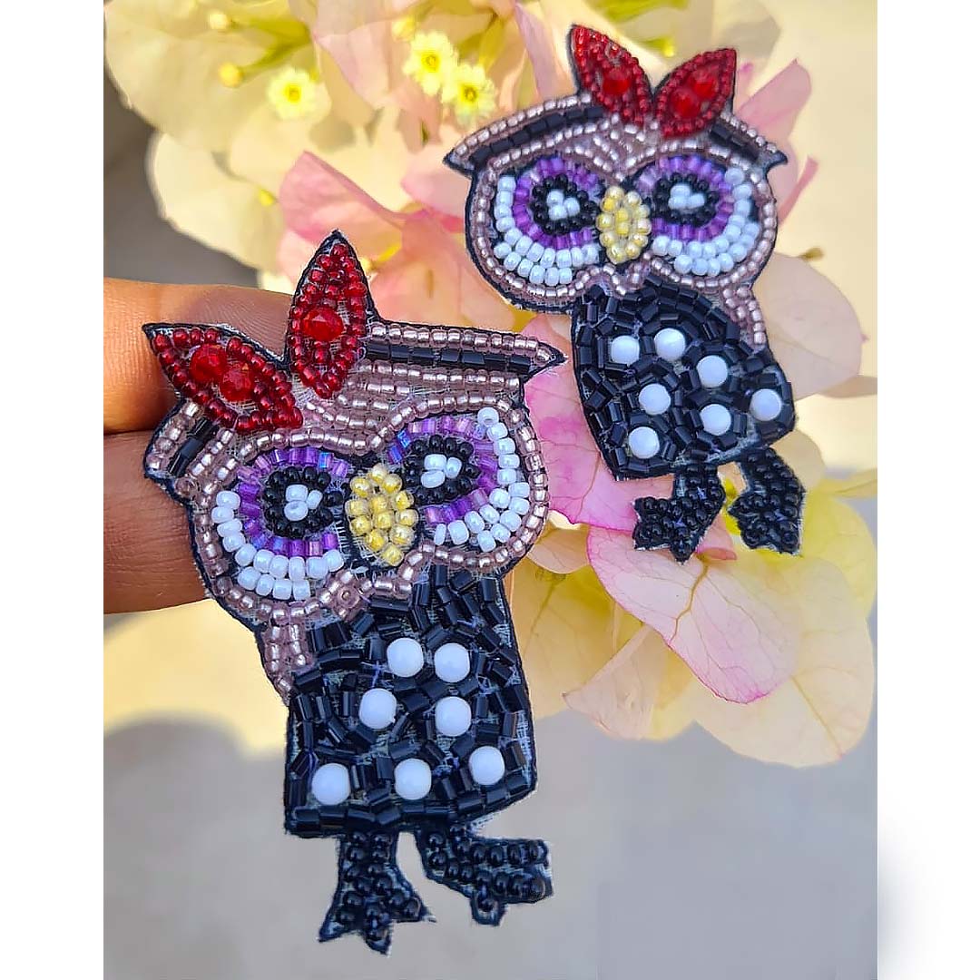Owl Animal Beaded Jewellery Earrings