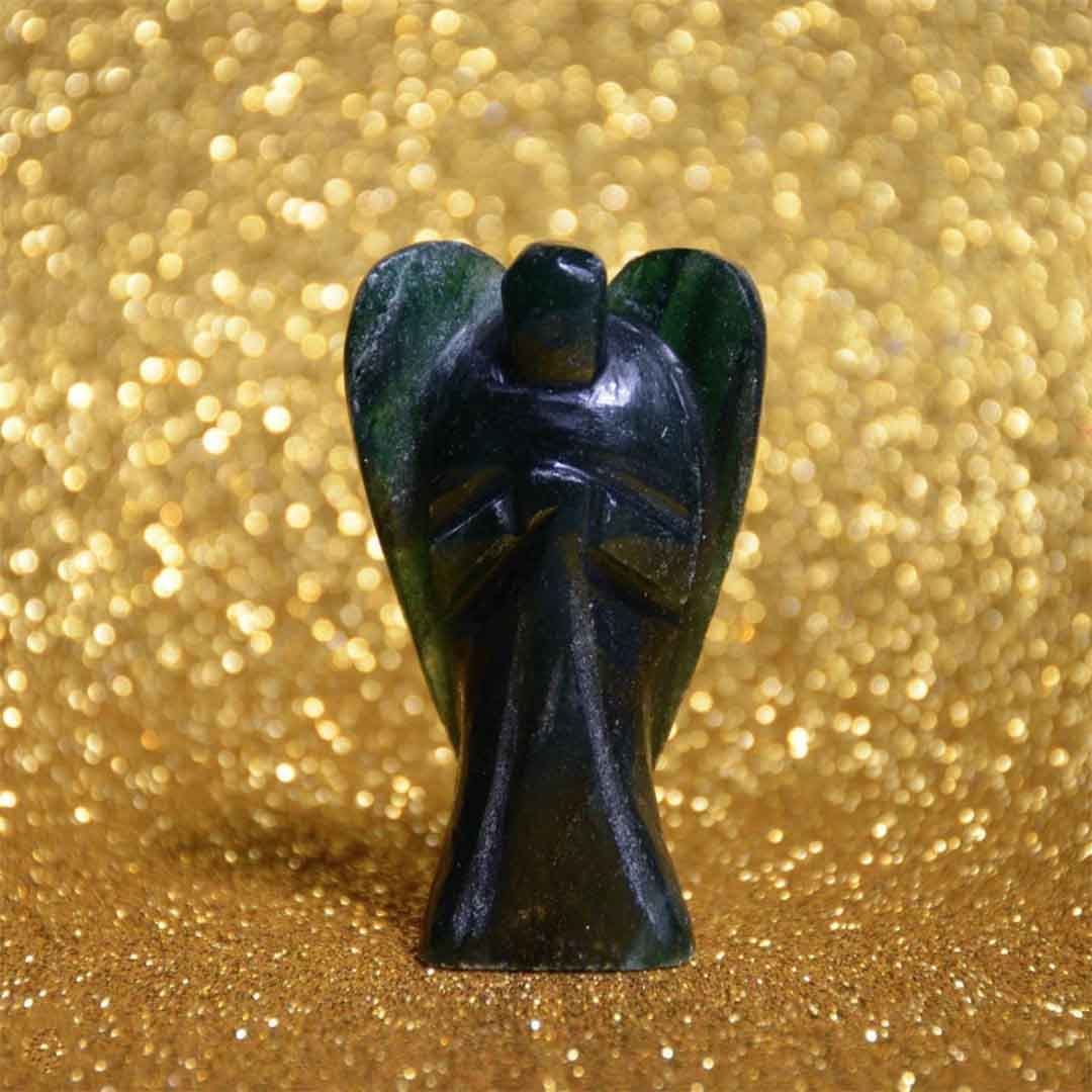 Green Jade Crystal Angel - Pocket Size